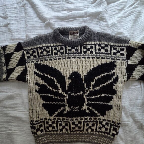Vintage virgin wool, Tundra sweater. - Picture 6 of 7